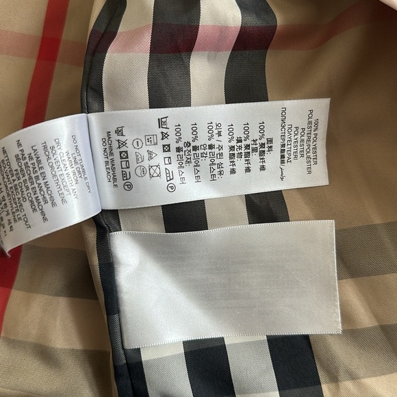 Authentic Burberry Toddler Girls Collin Quilted Pink Jacket Girls Sz 18M - Picture 9 of 12